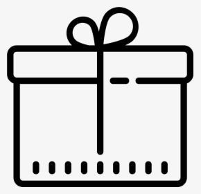 Clipart Present Icon - Gift Box Line Illustration, HD Png Download, Transparent PNG