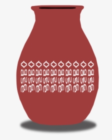 Free Simple Red Vase Clip Art - Vase, HD Png Download, Transparent PNG