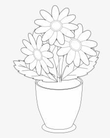 Vase Of Flower Drawing, HD Png Download, Transparent PNG