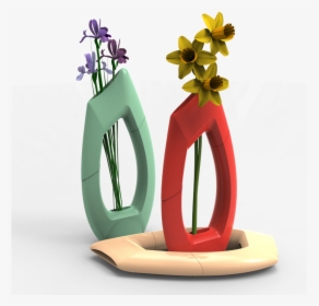 3d Printed Flower Vase Clipart , Png Download - Flower Vase Hd Png, Transparent Png, Transparent PNG