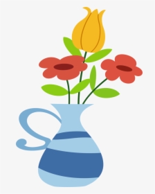 Transparent Vase Clipart - Flower Vase Cartoon Png, Png Download, Transparent PNG