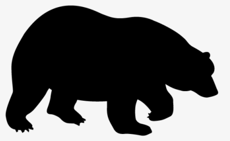Clipart Bear Silhouette - フリー 素材 熊 シルエット, HD Png Download, Transparent PNG