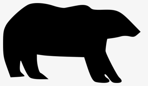 Bear, Silhouette, Animal, Black, Mammal, Polar Bear - Bear Icons Vector, HD Png Download, Transparent PNG
