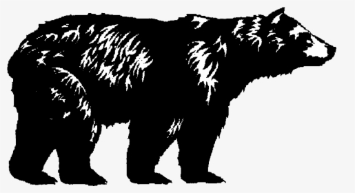 Clipart Resolution 1010*633 - Black Bear Silhouette Png, Transparent Png, Transparent PNG