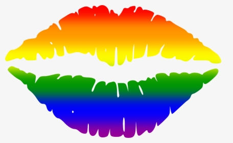 Transparent Gay Pride Flag Png - Pink Lips Clipart, Png Download, Transparent PNG