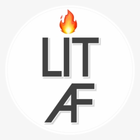 Circle Lit Litaf Fire Logo Text Circle - Circle, HD Png Download, Transparent PNG