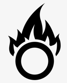 Black And White Symbol For Fire, HD Png Download, Transparent PNG