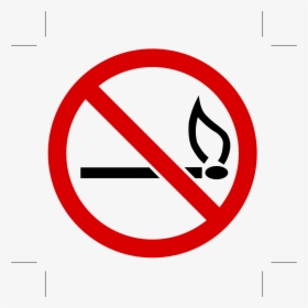 No Fire, Flames, Prohibited, Not Allowed, Forbidden - No Smoking Sign Black, HD Png Download, Transparent PNG