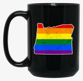 Oregon Rainbow Flag Lgbt Community Pride Lgbt Shirts - Mug, HD Png Download, Transparent PNG