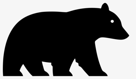 Svg Black And White Bear, HD Png Download, Transparent PNG