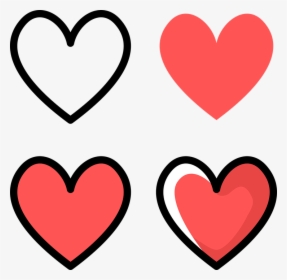Heart, Love, Red, Icon, Drawing - Heart Drawing Red, HD Png Download, Transparent PNG