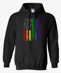 Gay Pride Flag Rainbow American Flag Pullover Hoodie - Augustiner Bräu Pullover, HD Png Download, Transparent PNG