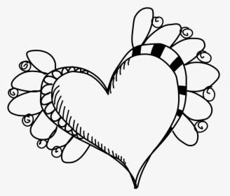 Heart Drawing Paper - Drawing, HD Png Download, Transparent PNG