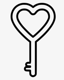 Key With Heart Clipart, HD Png Download, Transparent PNG