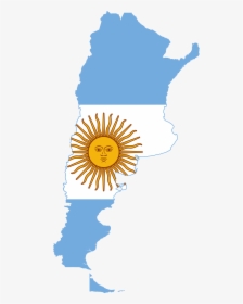 Flag Map Of Argentina, HD Png Download, Transparent PNG