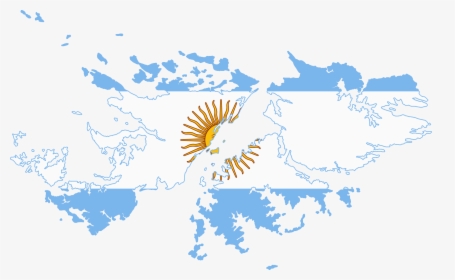 Flag Map Of Falkland Islands - Islas Malvinas Argentinas Png, Transparent Png, Transparent PNG