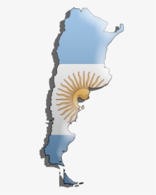 Argentina Map Flag Transparent, HD Png Download, Transparent PNG