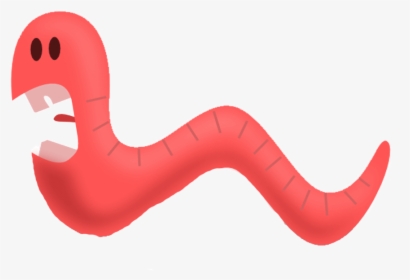 Pink,red,mouth,clip Art,worm,neck,animal Figure, HD Png Download, Transparent PNG