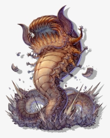 Enemy Sand Worm - Giant Worm Transparent Background, HD Png Download, Transparent PNG