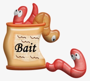 Worm Clipart Bait - Clip Art Fishing Worm, HD Png Download, Transparent PNG