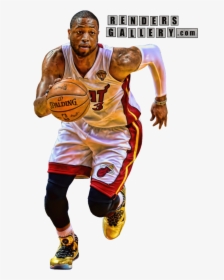 Dwyane Wade Png - Dribble Basketball, Transparent Png, Transparent PNG