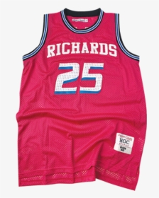 Richards Dwayne Wade Pink High School Basketball Jersey - Sports Jersey, HD Png Download, Transparent PNG
