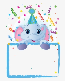 Marco Png Partido Azul - First Birthday Frame Png, Transparent Png, Transparent PNG