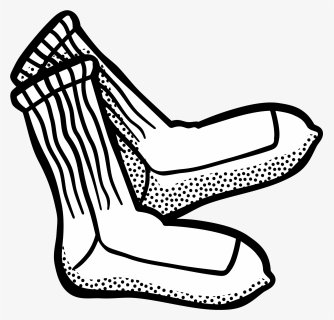 Sock Line Art Clothing Drawing Computer Icons Cc0 - Mens Socks Clip Art, HD Png Download, Transparent PNG