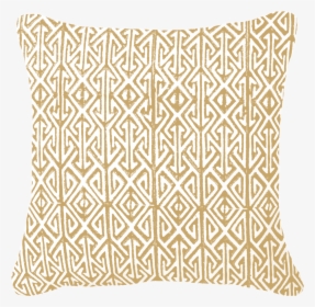 Bandhini White & Gold Arrow Lounge Cushion - Cushion, HD Png Download, Transparent PNG