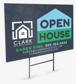 Real Estate Open House Yard Sign Template Preview - Banner, HD Png Download, Transparent PNG