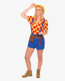 Adult Female Bob The Builder Costume - Bob The Builder Costume For Adults, HD Png Download, Transparent PNG