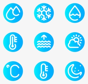 Weather - Network Service Icon White On Light Blue Background, HD Png Download, Transparent PNG