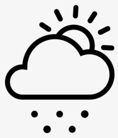 Transparent Rain Cloud Clipart - Transparent Cloud And Sun, HD Png Download, Transparent PNG