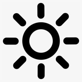 Transparent Sun Icon Png - Icon Brightness, Png Download, Transparent PNG
