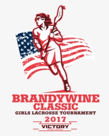 Girls Brandywine Classic Lacrosse Tournament 2017 Logo - Girls Lacrosse Logo, HD Png Download, Transparent PNG