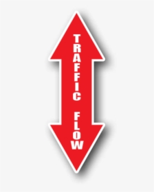 Floor Marking Red Arrows, Traffic Flow Both Ways - Sign, HD Png Download, Transparent PNG