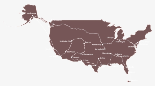 Small Map Of America, HD Png Download, Transparent PNG