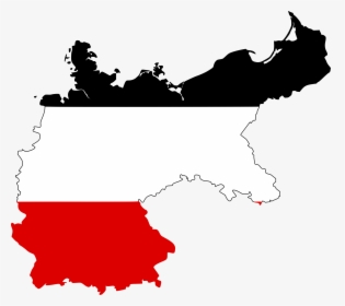 Flag-map Of The German Empire - German Empire Flag Map, HD Png Download, Transparent PNG