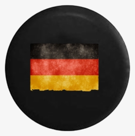 Vintage Distressed German Flag Rv Camper Spare Tire - Circle, HD Png Download, Transparent PNG