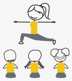 Yoga Teacher And Students - Yoga Teacher Students Graphics, HD Png Download, Transparent PNG