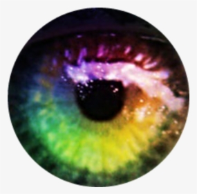 #rainbow #arcoíris #sticker #eye #ojo #eyerainbow #ojoarcoiris - Picsart Rainbow Eye, HD Png Download, Transparent PNG