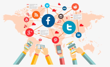 Blucactus Marketing En Redes Sociales - Social Media Marketing Globe, HD Png Download, Transparent PNG