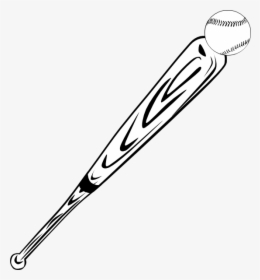 Baseball Bat And Ball Svg Clip Arts - Baseball Bat Clip Art, HD Png Download, Transparent PNG