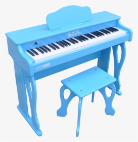 Schoenhut My First Piano Tutor 61-key Blue - Blue Toy Piano, HD Png Download, Transparent PNG