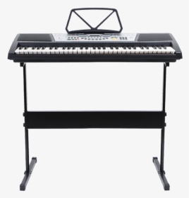 Hamzer 61 Key Electric Music Keyboard Piano With Stand - Piano Keyboard Png, Transparent Png, Transparent PNG
