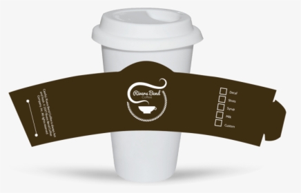 Rivers Bend Coffee Cup Sleeve Template Preview - Cup Sleeve Template Psd, HD Png Download, Transparent PNG