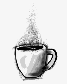 Sketchy Coffee - Coffee Mug Sketch Png, Transparent Png, Transparent PNG