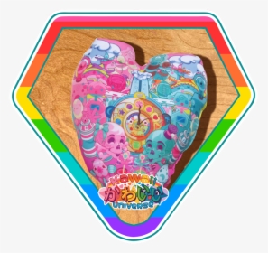 Kawaii Universe Cute Heart Crest Pink N Teal Pillow - Kawaii Universe, HD Png Download, Transparent PNG