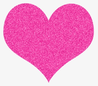 Pink Glitter Heart Clipart, HD Png Download, Transparent PNG