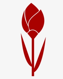 Tulip Simple Red Flower- Remixed, One Color - Tulip, HD Png Download, Transparent PNG